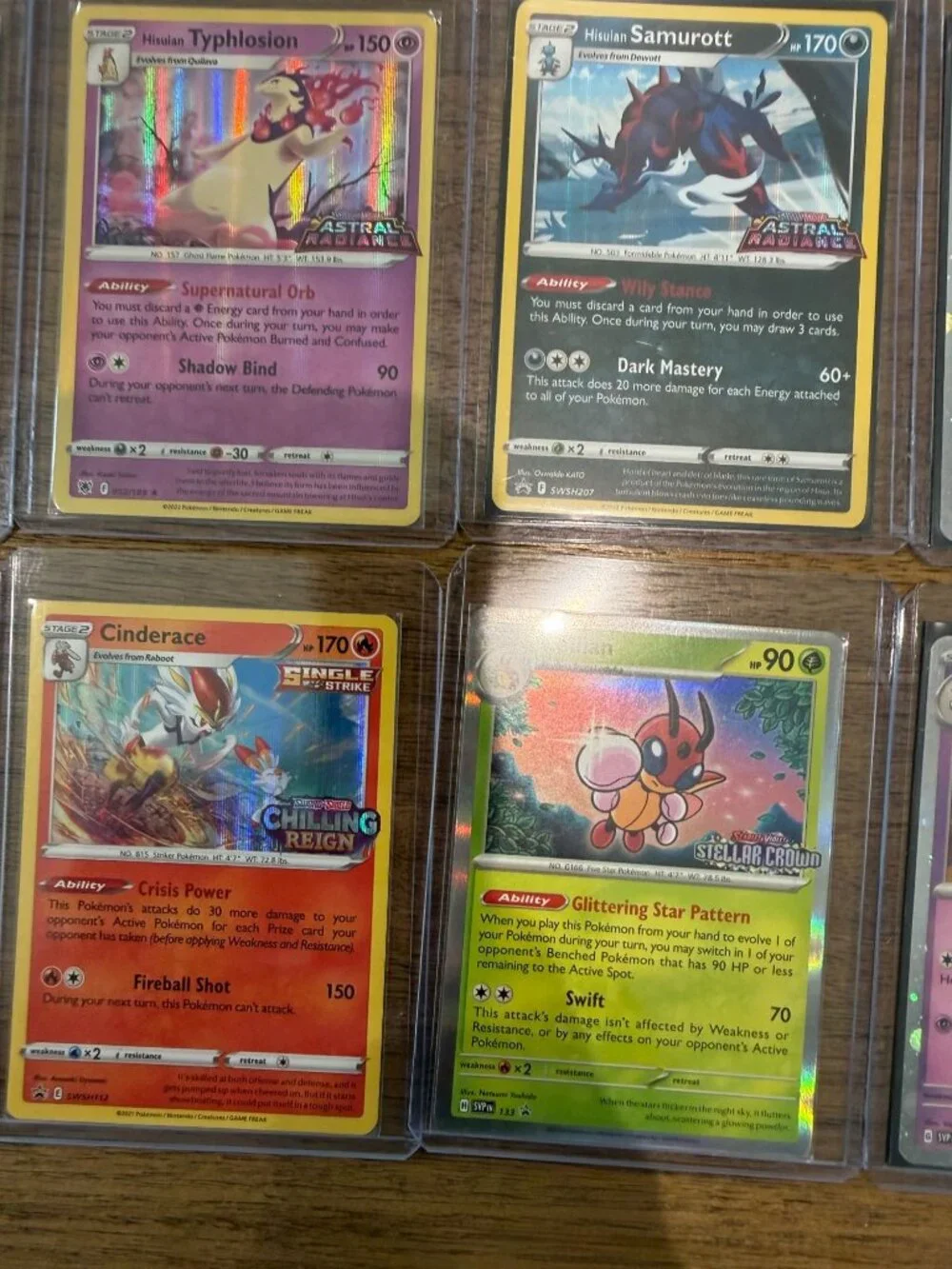 Pokemon TCG Card Lot (15 Holos/Promos) + Astral Radiance Deck Box/ Storage
